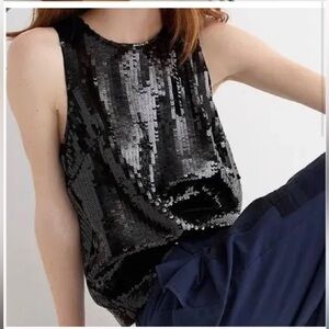 J. Crew sleeveless shell sequins top, size 3X, new